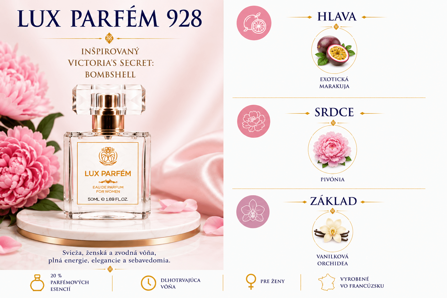 Lux Parfém 928 – Inšpirovaný Victorias Secret: Bombshell